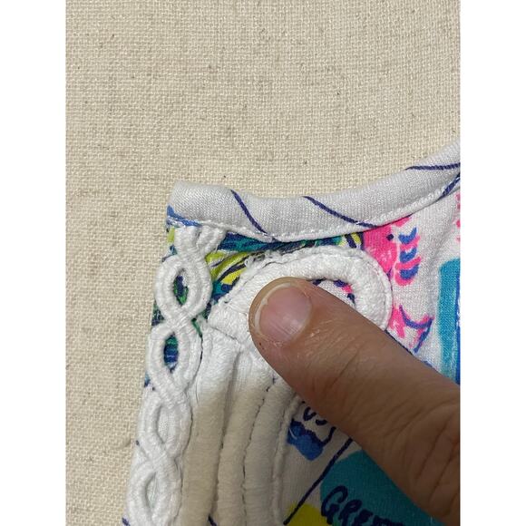 Lilly Pulitzer Women's Krysta Tunic Shift Dress Wish You Were Here size S Multi - Picture 12 of 15